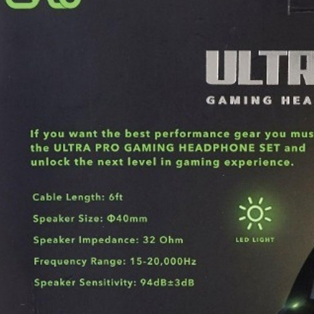 Cylo Ultra Pro Gaming Headphone Multi-Platform LED Lights Build~in Mic Headset - Picture 10 of 13